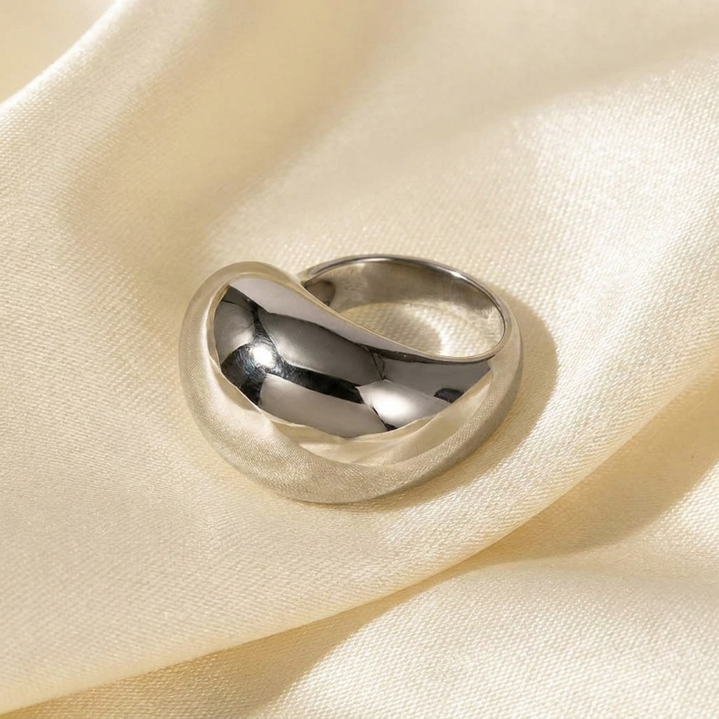 Minimalistische Roestvrijstalen Ring