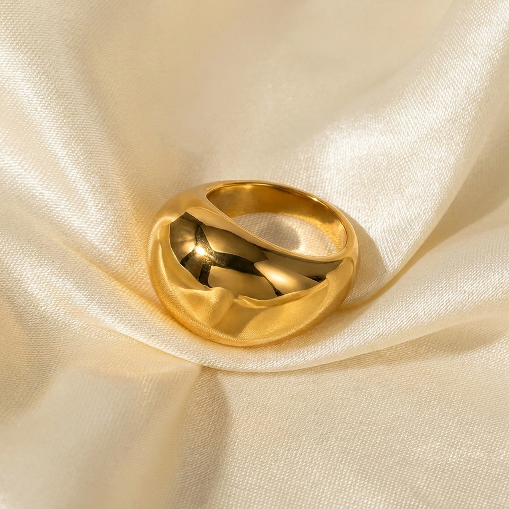 Minimalistische Roestvrijstalen Ring