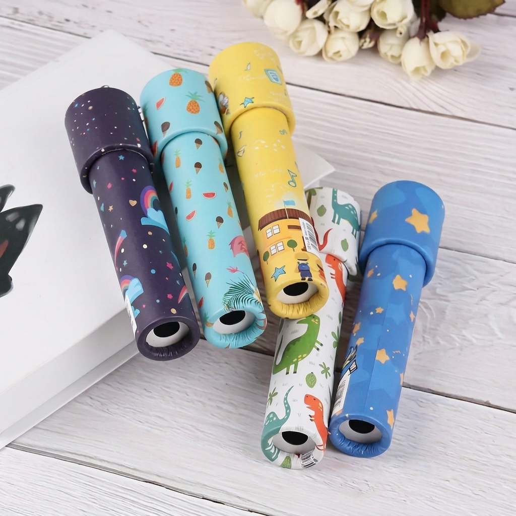 Vintage draai kaleidoscoop speelgoed 18 stuks