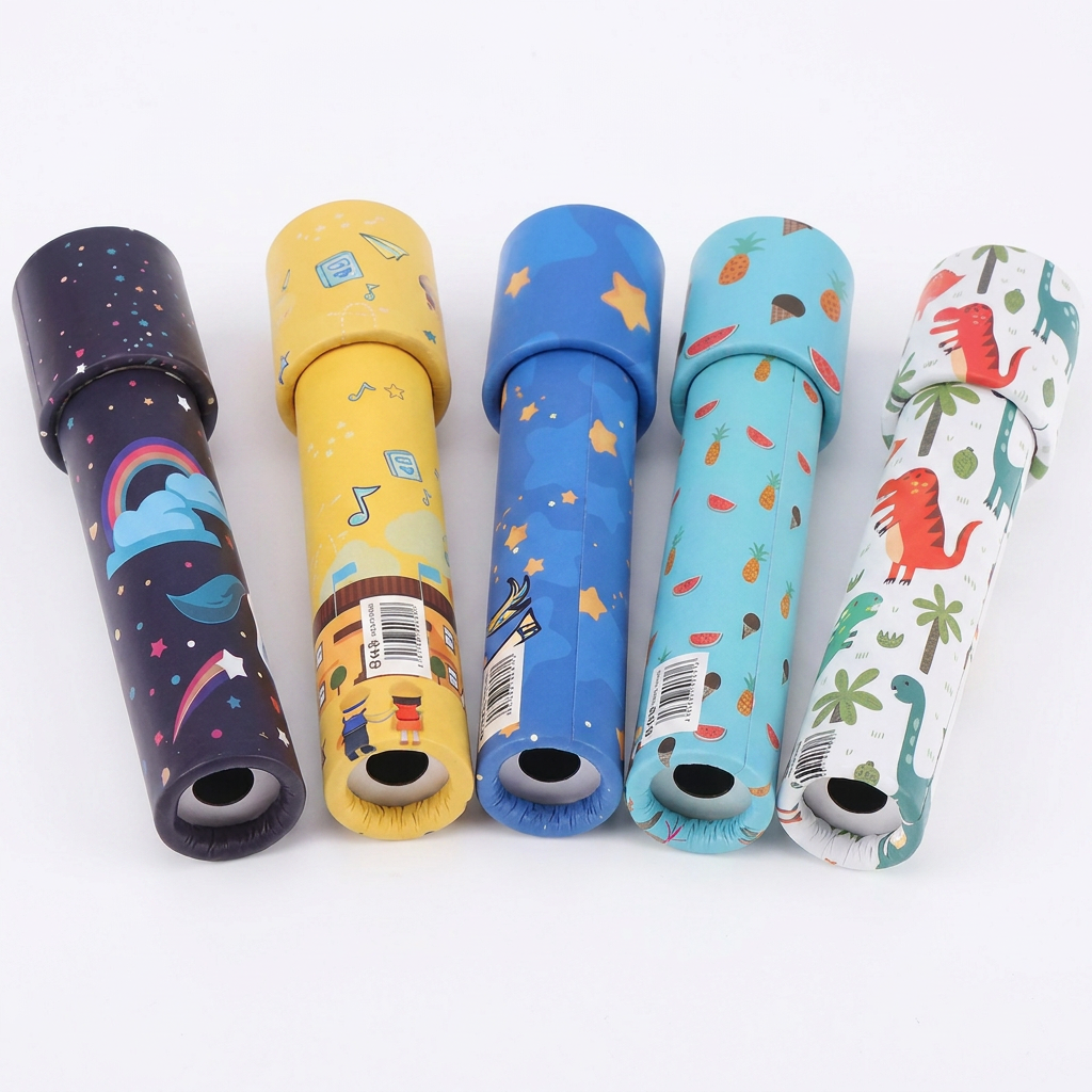 Vintage draai kaleidoscoop speelgoed 18 stuks