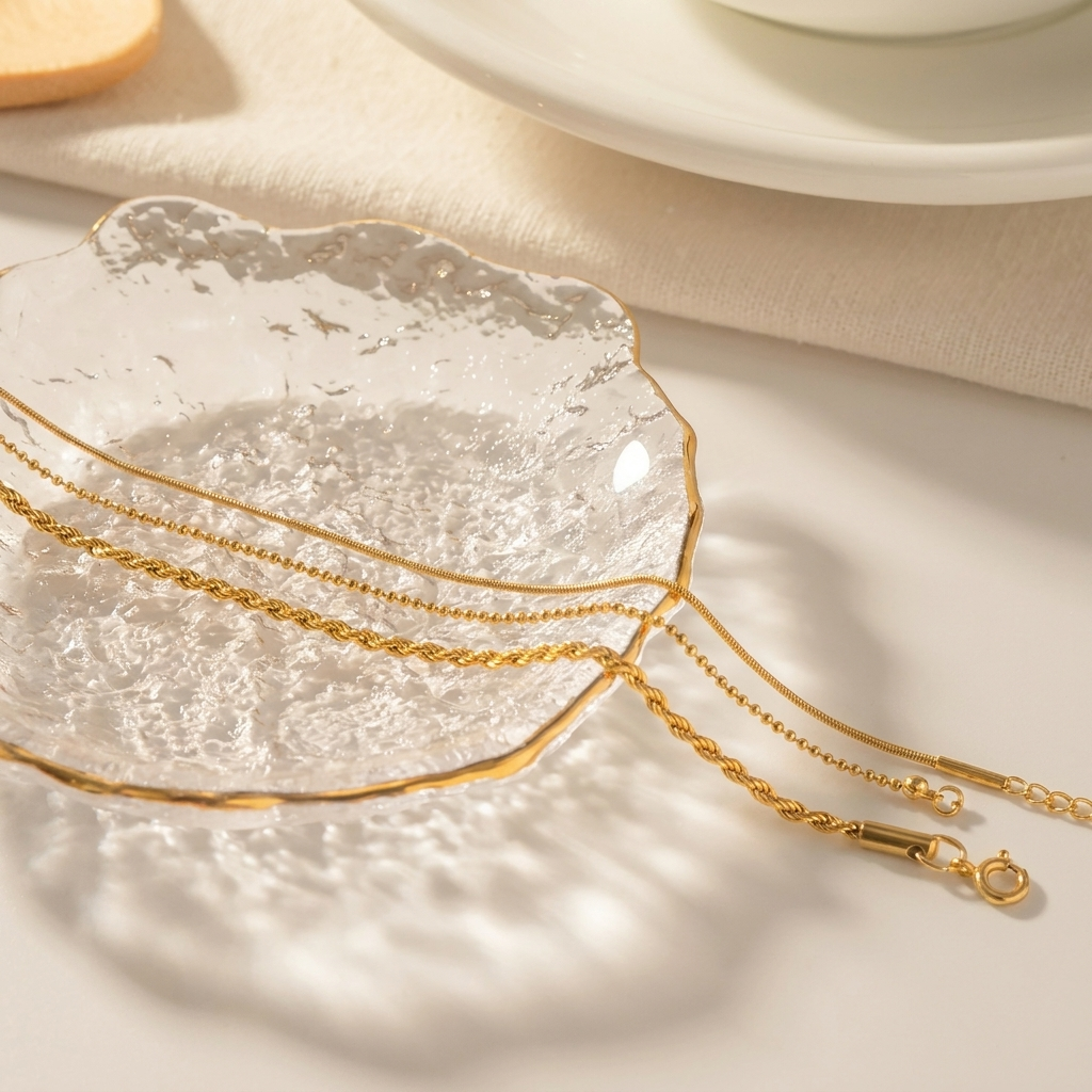 Gouden Trio Armbandenset
