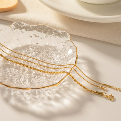 Gouden Trio Armbandenset
