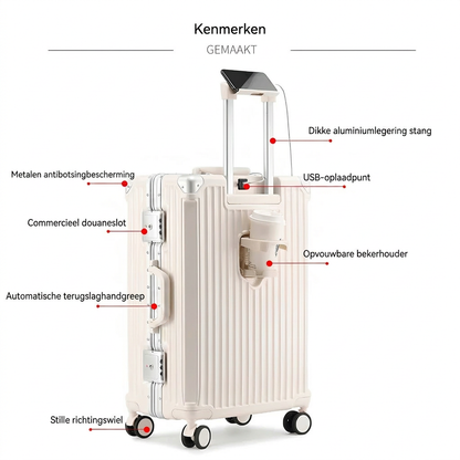 Tallinn harde koffer met aluminium frame