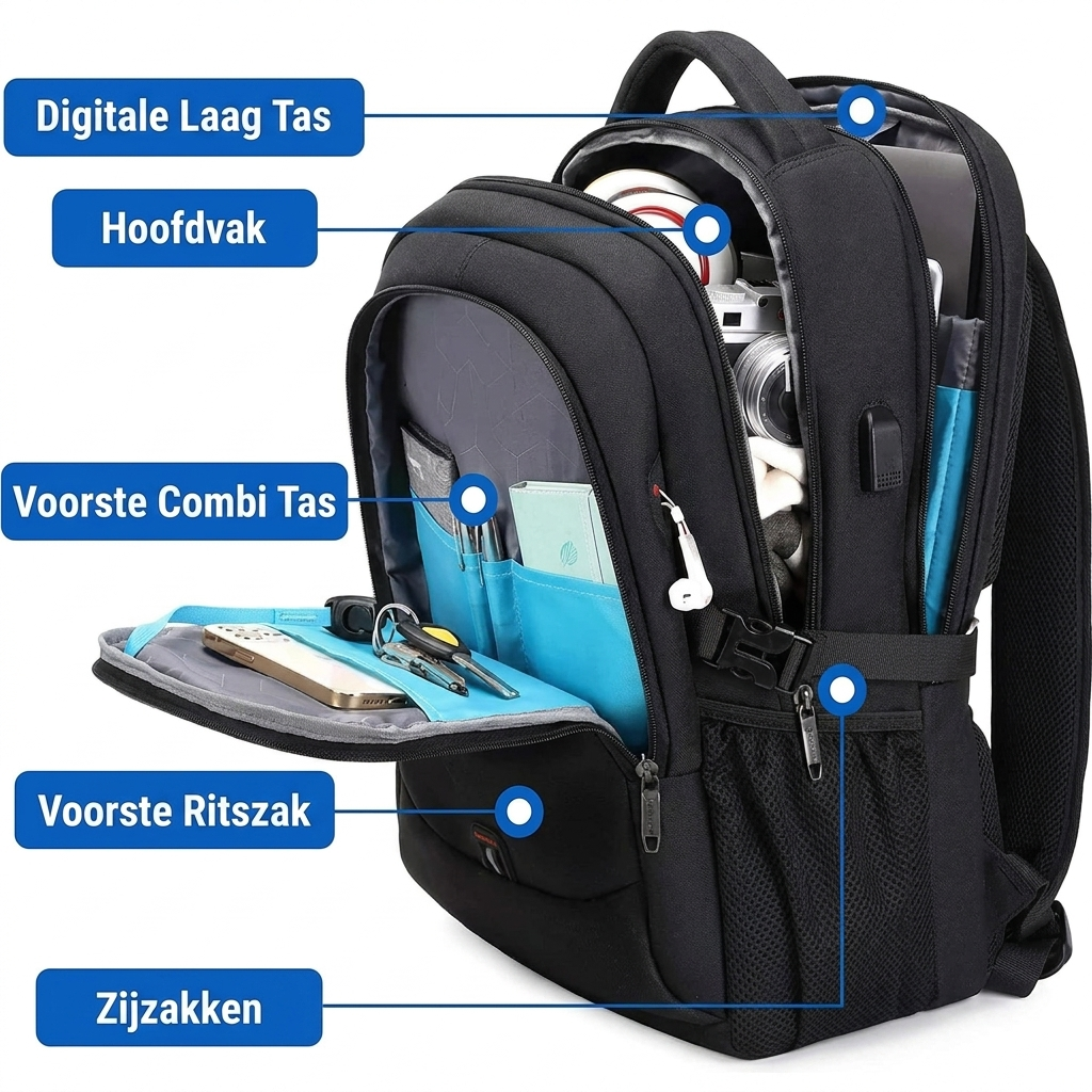 Waterdichte laptop- en reisrugzak