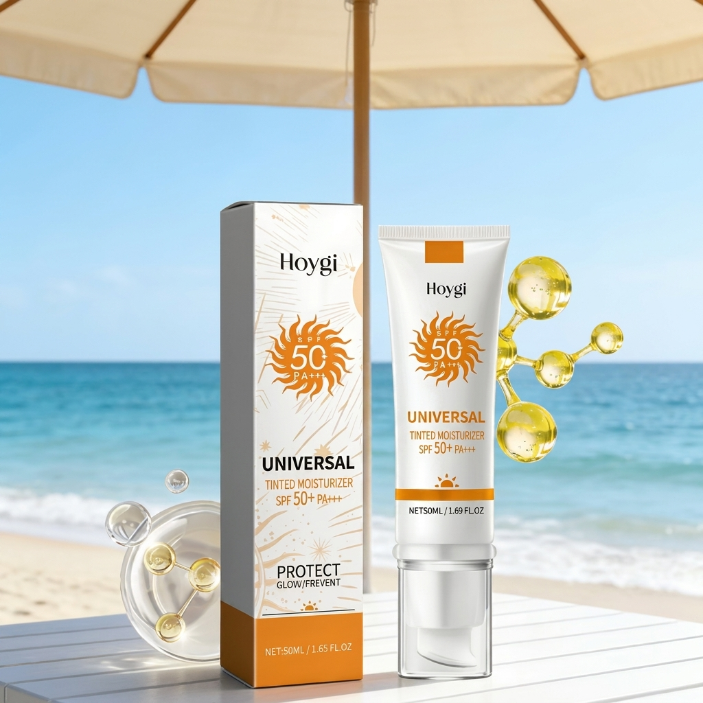 Hoygi getinte hydraterende zonnecrème SPF50+