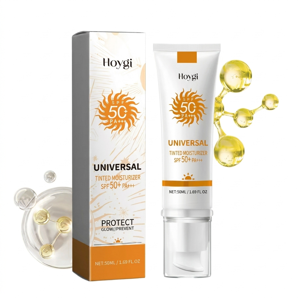 Hoygi getinte hydraterende zonnecrème SPF50+