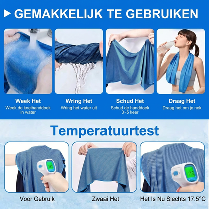 Set van 4 Verkoelende Handdoeken