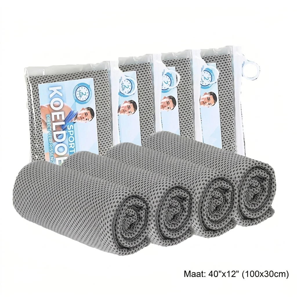 Set van 4 Verkoelende Handdoeken
