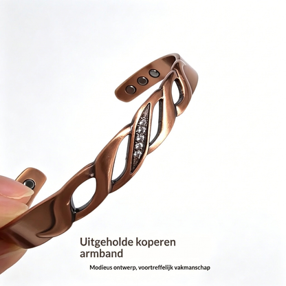 Infinity magnetische koperen armband