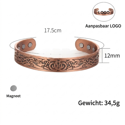 Vintage magnetische bangle armband