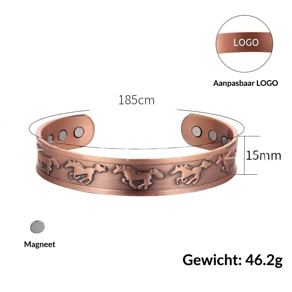 Comodos koperen magnetische sieraden