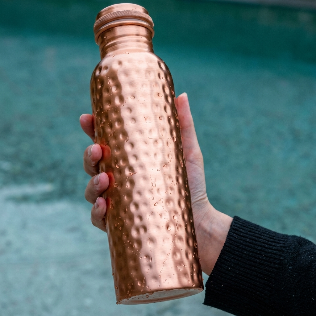 Puur Koper lekvrije fitnesswaterfles