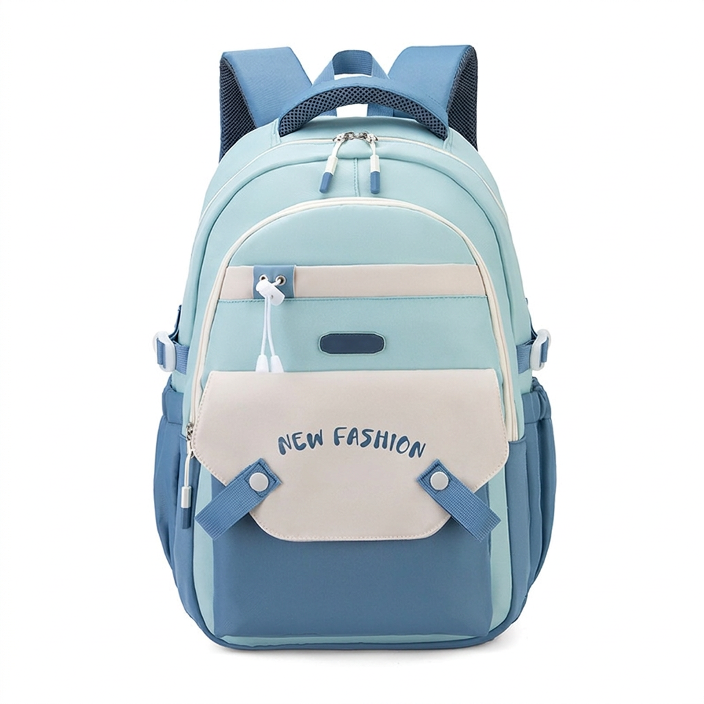 Kleurrijke Contrastkleur Schoolrugzak
