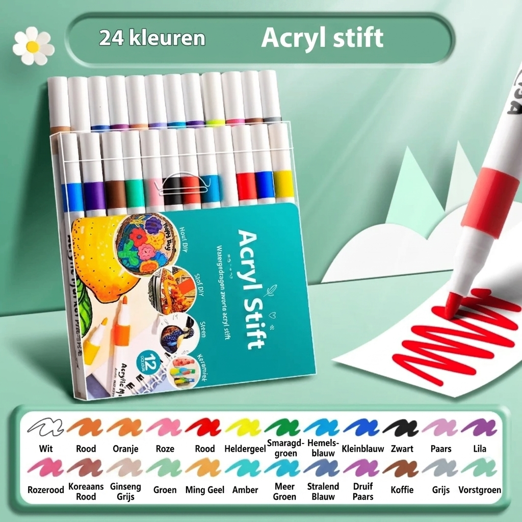 Acrylstiften voor Tekenen en Schilderen
