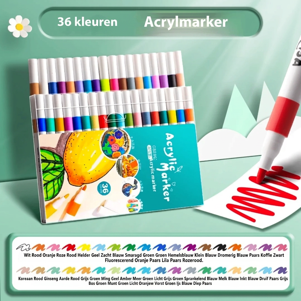 Acrylstiften voor Tekenen en Schilderen