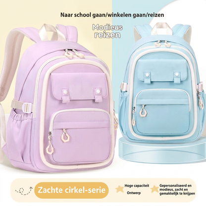 Meisjes schoolrugzak met meerdere vakken