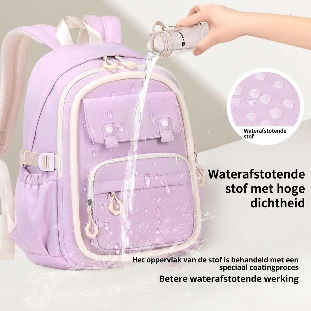 Meisjes schoolrugzak met meerdere vakken