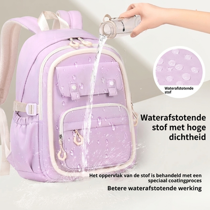 Meisjes schoolrugzak met meerdere vakken