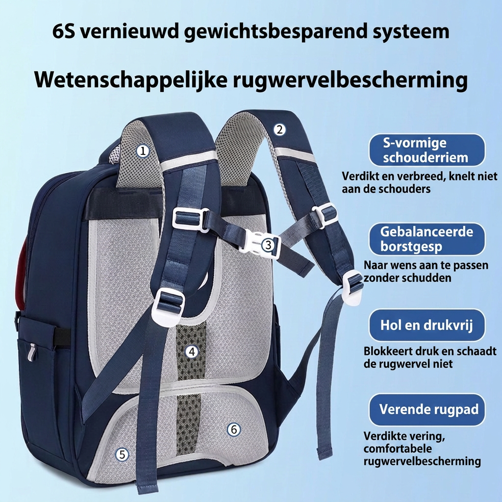 Skinzline ergonomische schoolrugzak