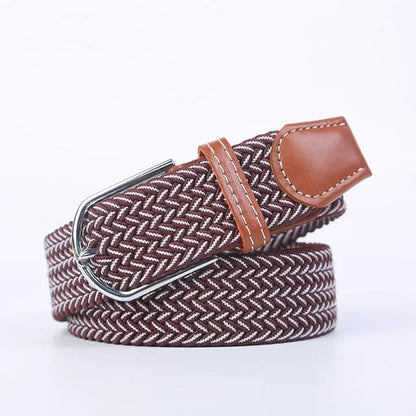 StretchBuckle elastische faux lederen riem