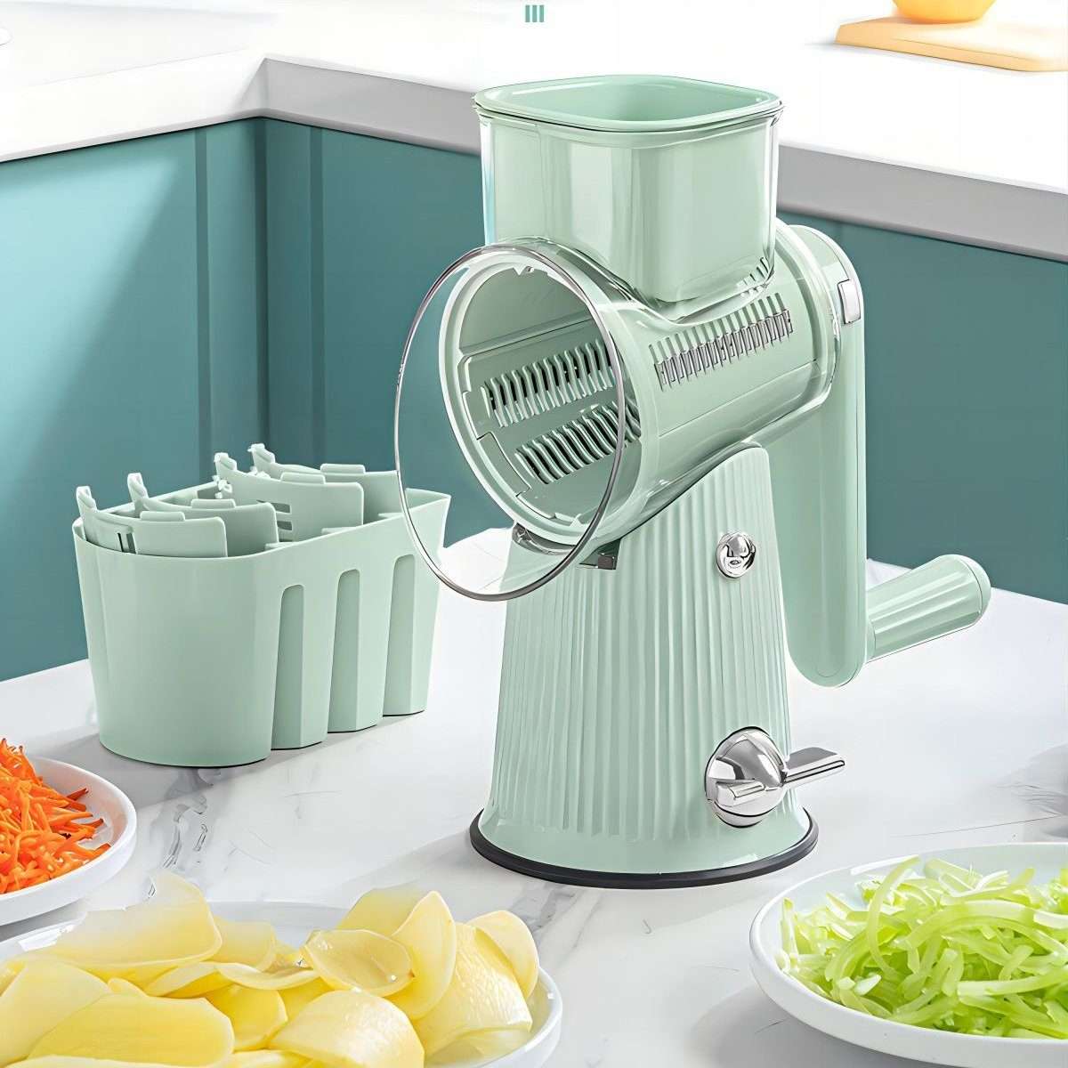 SliceMaster multifunctionele keukenrasp en hakker
