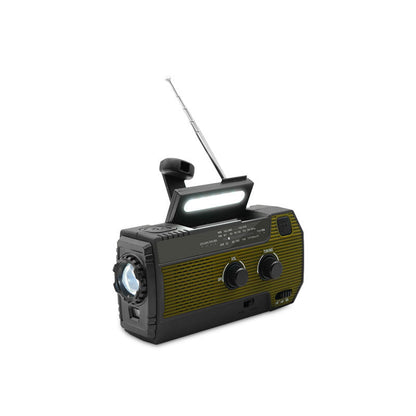 PowerWave draagbare noodradio met zonne-energie