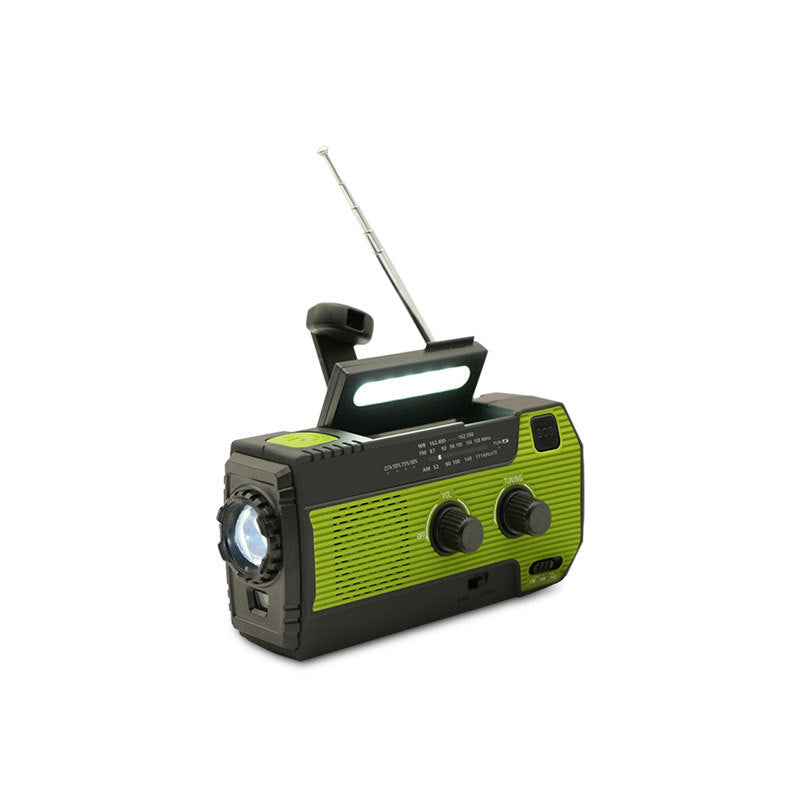 PowerWave draagbare noodradio met zonne-energie