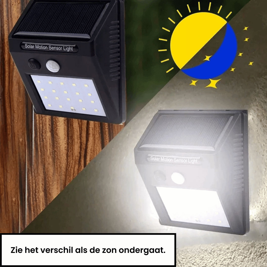 Solarled LED Buitenlamp Met Bewegingssensor