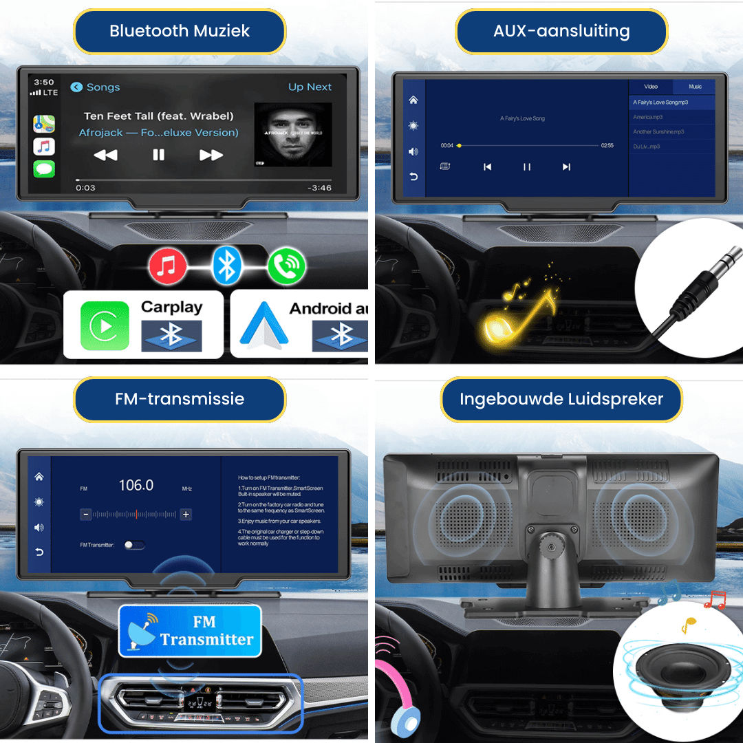 CarPlay Pro draadloze touchscreen multimediaspeler