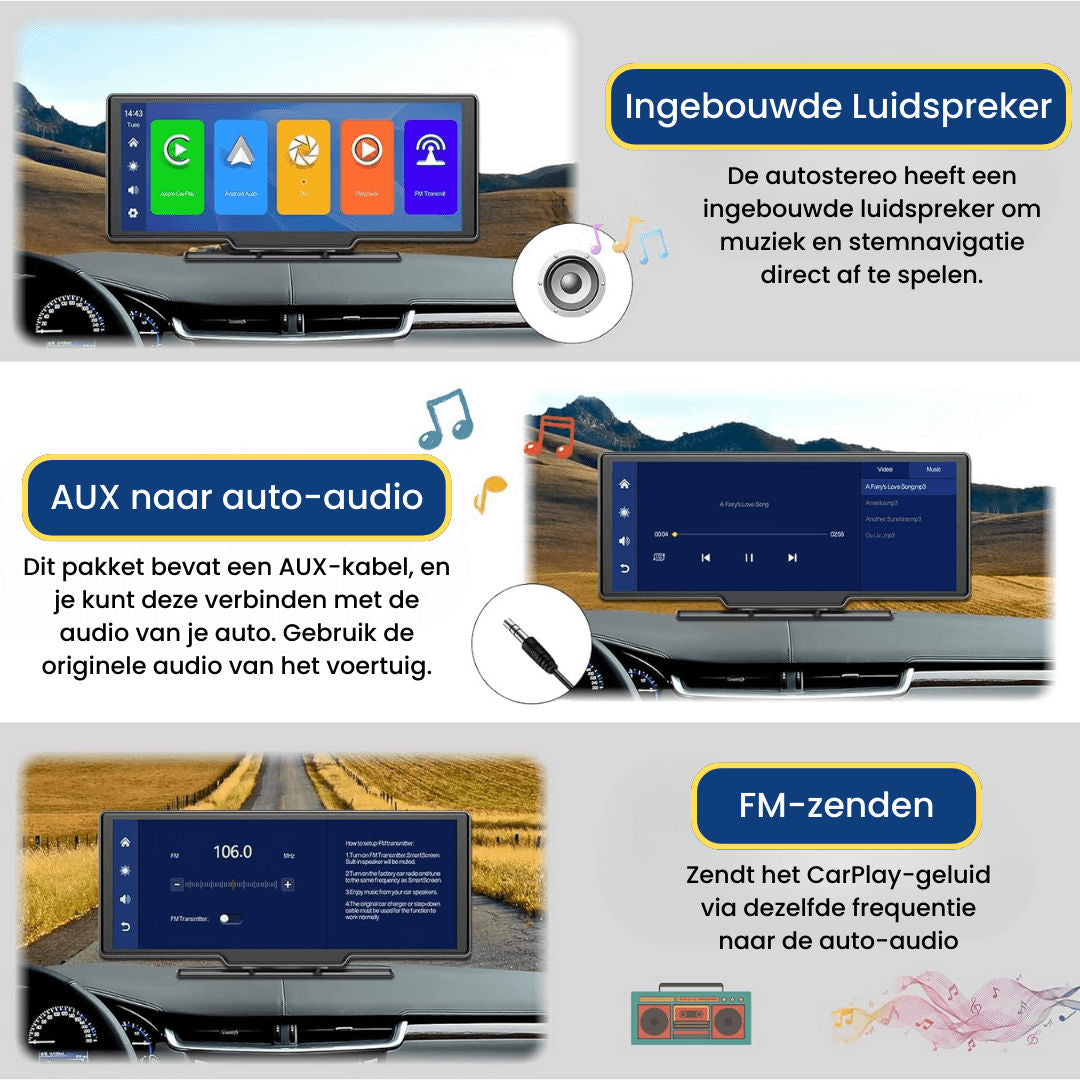 CarPlay Pro draadloze touchscreen multimediaspeler