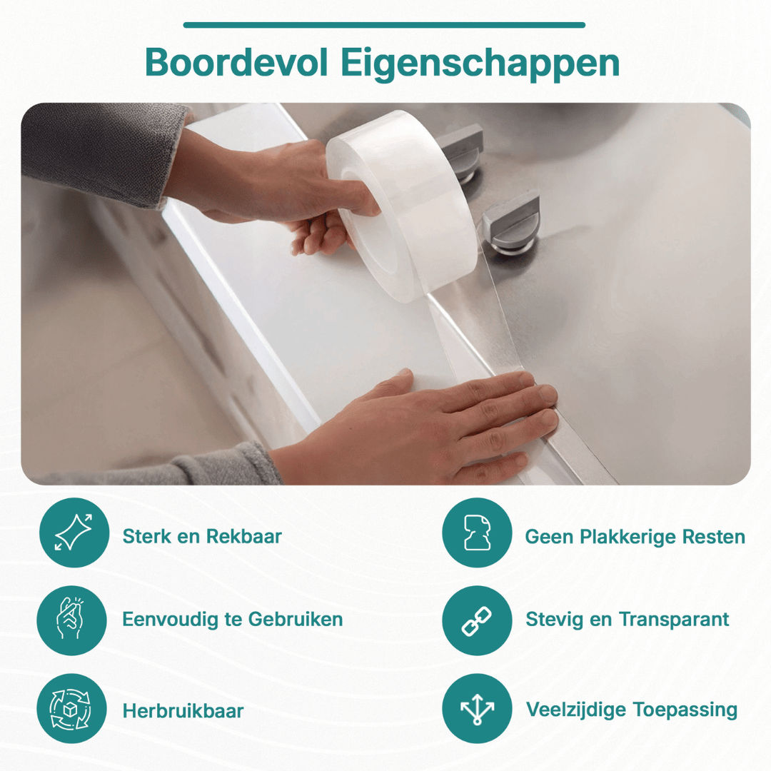 SuperGrip dubbelzijdige sterke kleefband