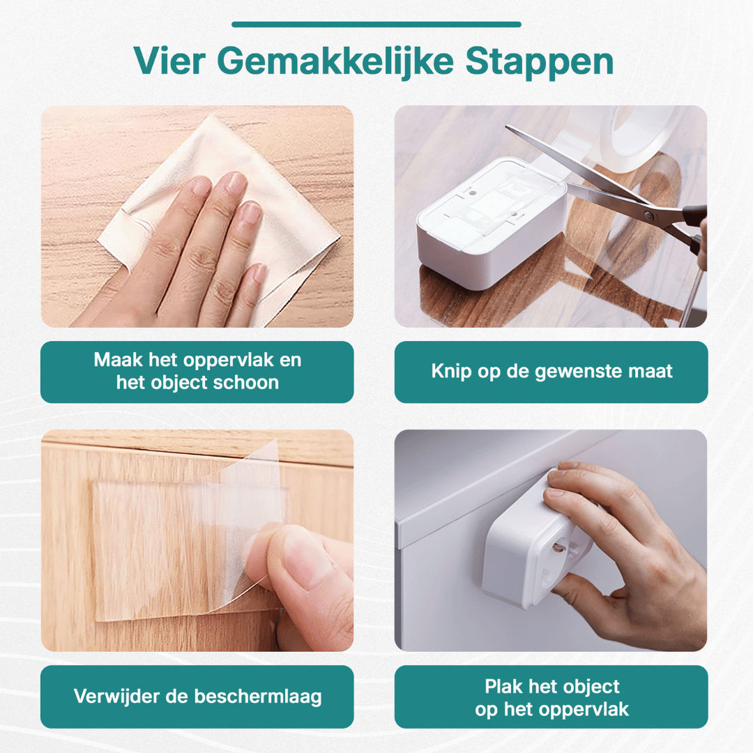 SuperGrip dubbelzijdige sterke kleefband