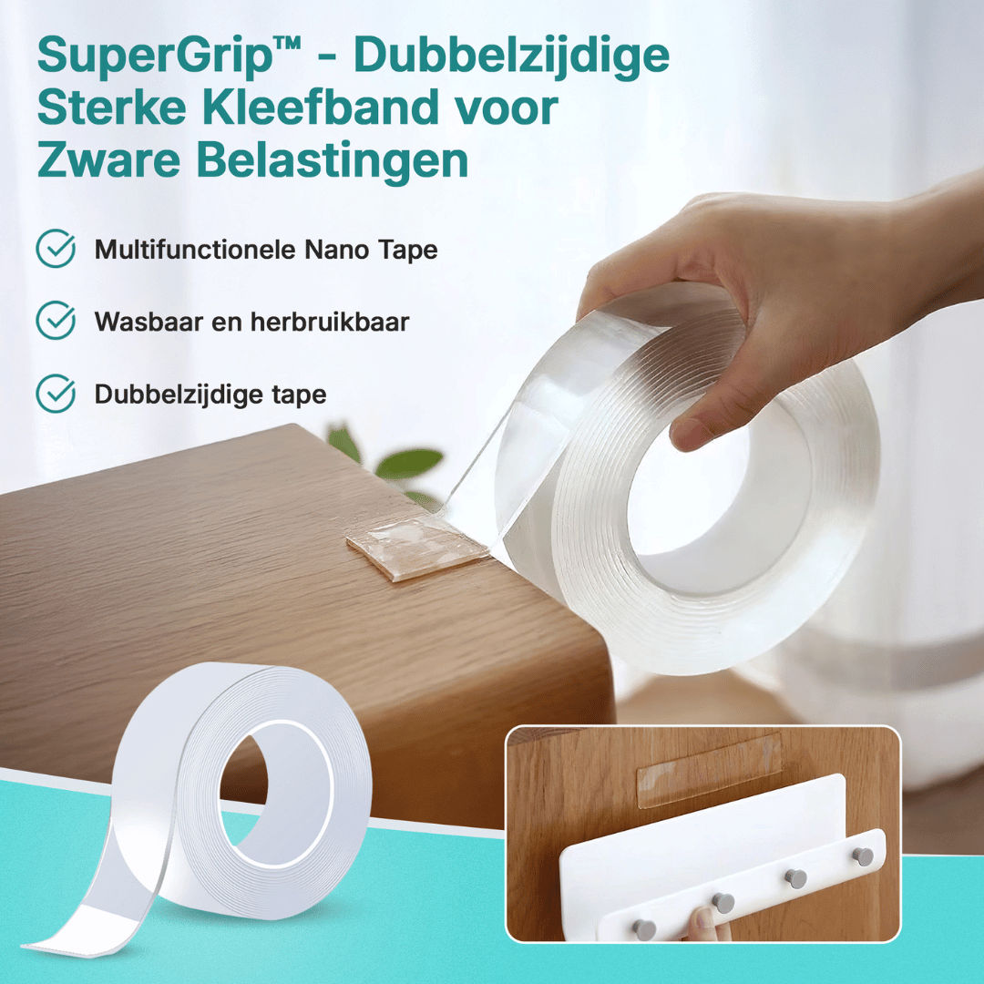 SuperGrip dubbelzijdige sterke kleefband