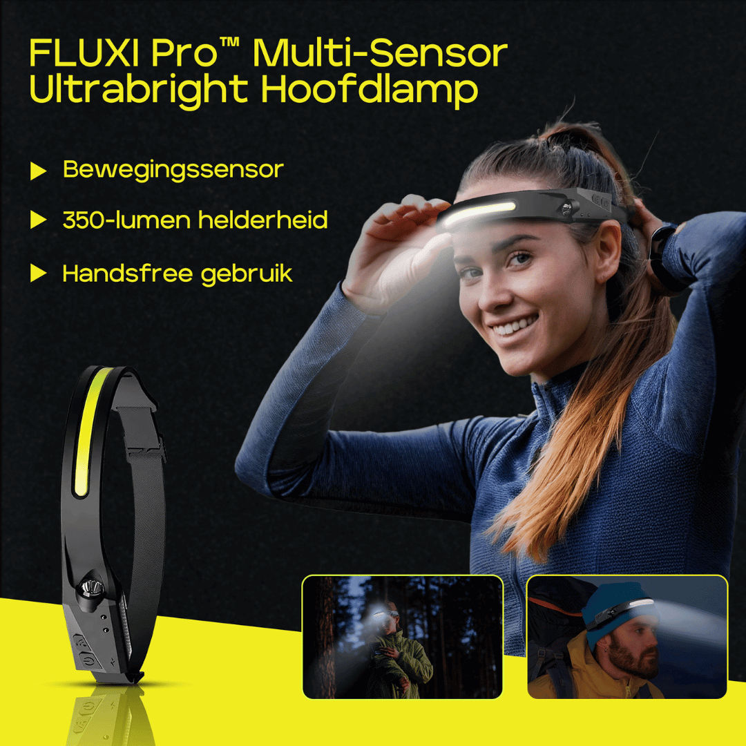 FLUXI Pro oplaadbare hoofdlamp