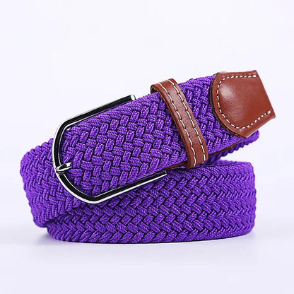 StretchBuckle elastische faux lederen riem