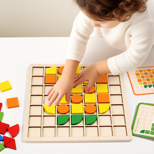 ShapeGenius educatieve houten vormenpuzzel