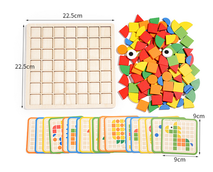 ShapeGenius educatieve houten vormenpuzzel