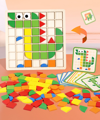 ShapeGenius educatieve houten vormenpuzzel