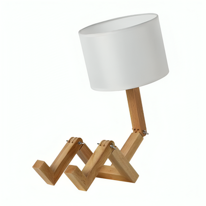 Scandinavische Tafellamp met Boekenplank