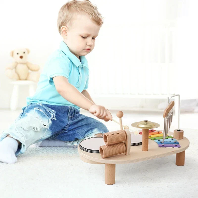 MelodyMaker houten speelgoed muziekstation