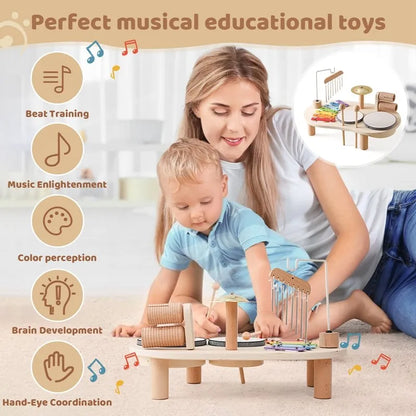 MelodyMaker houten speelgoed muziekstation