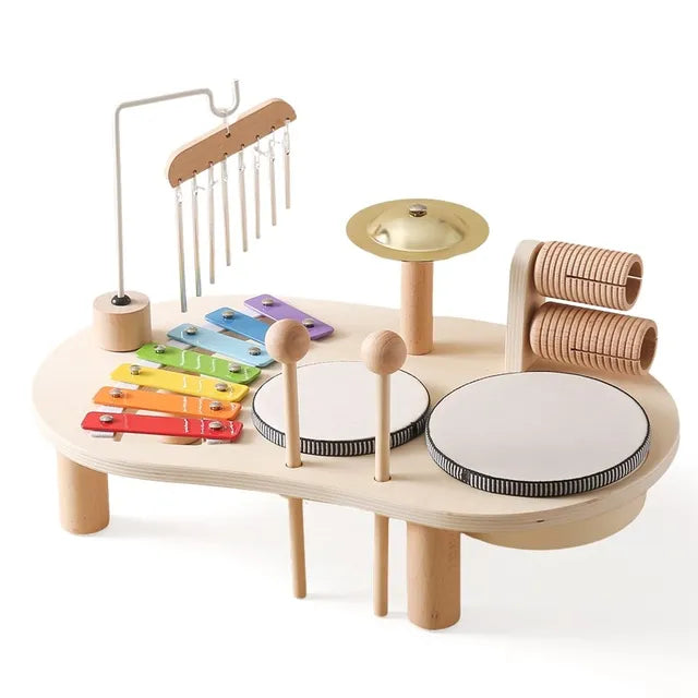 MelodyMaker houten speelgoed muziekstation