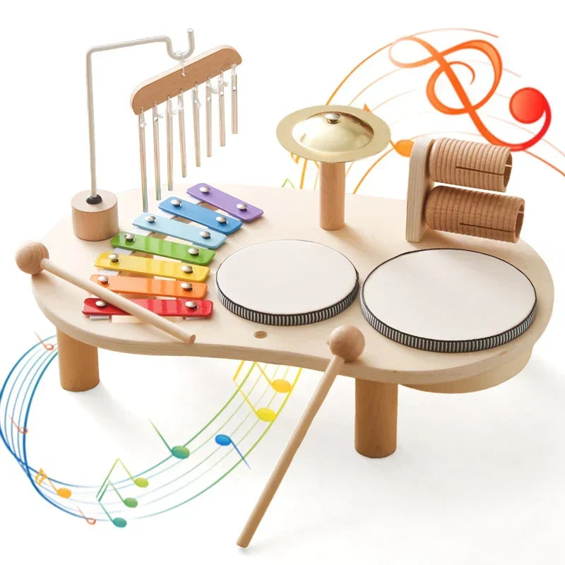 MelodyMaker houten speelgoed muziekstation