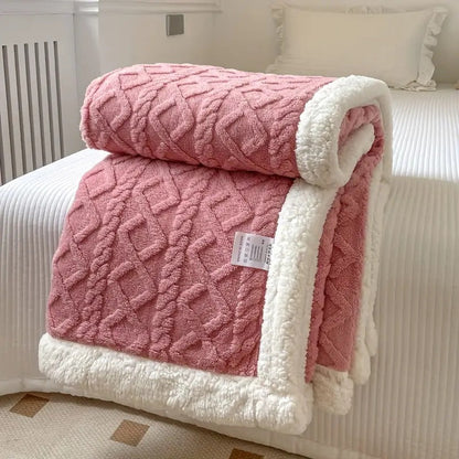 Sherpa fleece omkeerbare woondeken