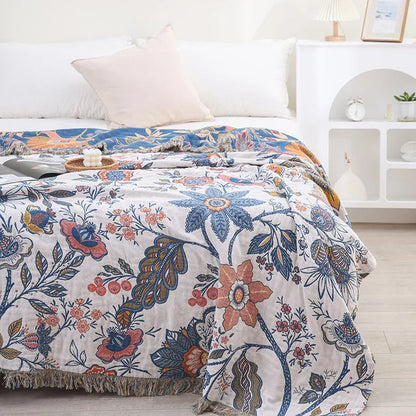 Katoenen Jacquard Omkeerbare Deken