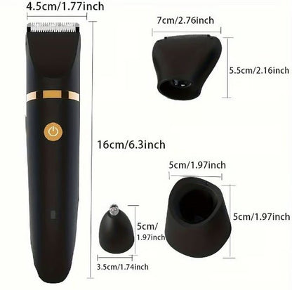 SHAVTRIQ 3-in-1 waterdicht lichaam- en intiem scheerapparaat