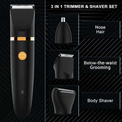 SHAVTRIQ 3-in-1 waterdicht lichaam- en intiem scheerapparaat