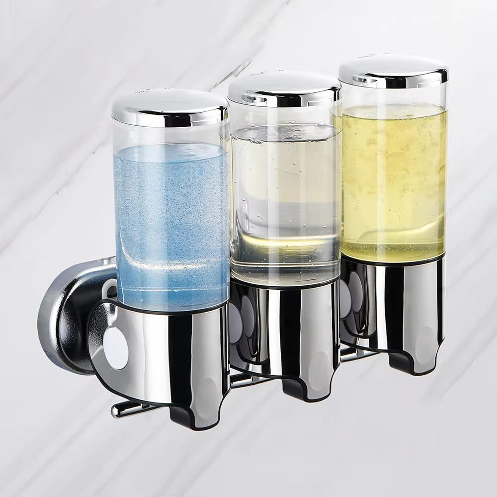 EasyDispense wandzeepdispenser met 3 compartimenten