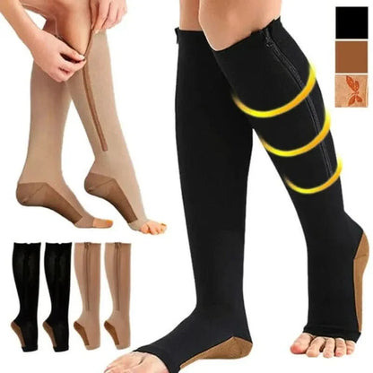 CirculaRelief compressiekousen met rits