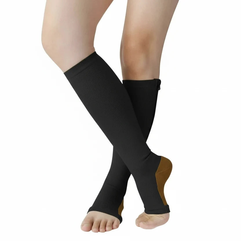 CirculaRelief compressiekousen met rits